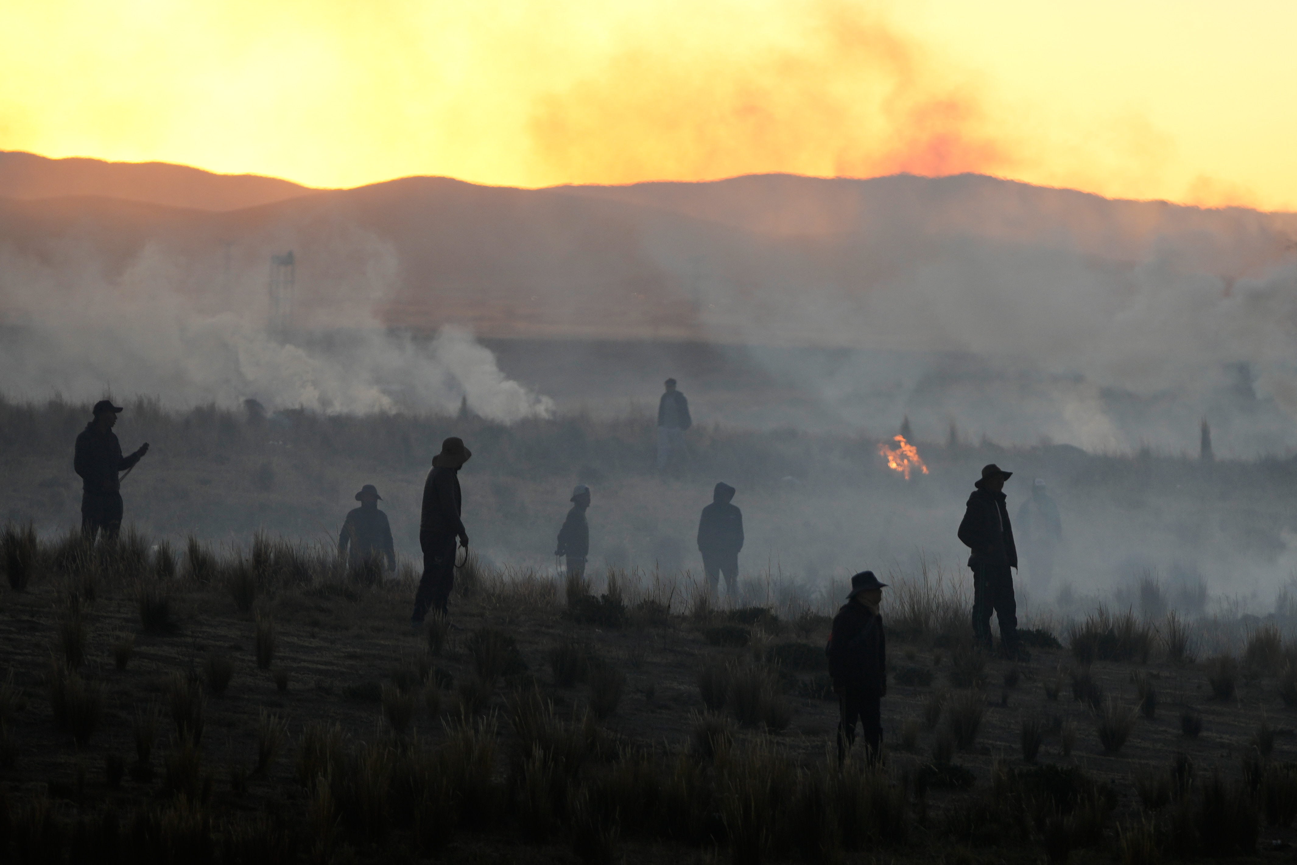 Mass protests and road blockades choking the Bolivian capital