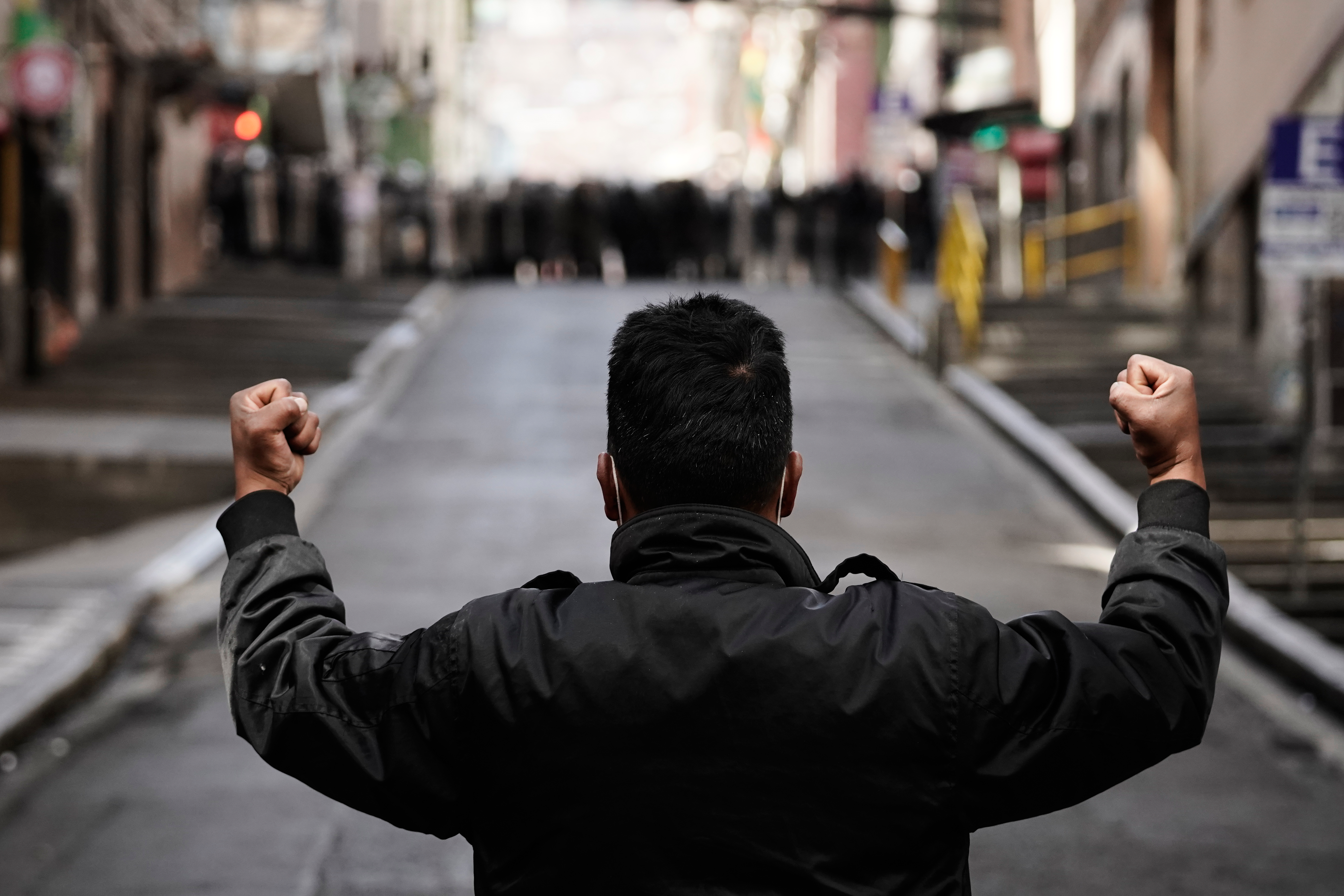 Mass protests and road blockades choking the Bolivian capital