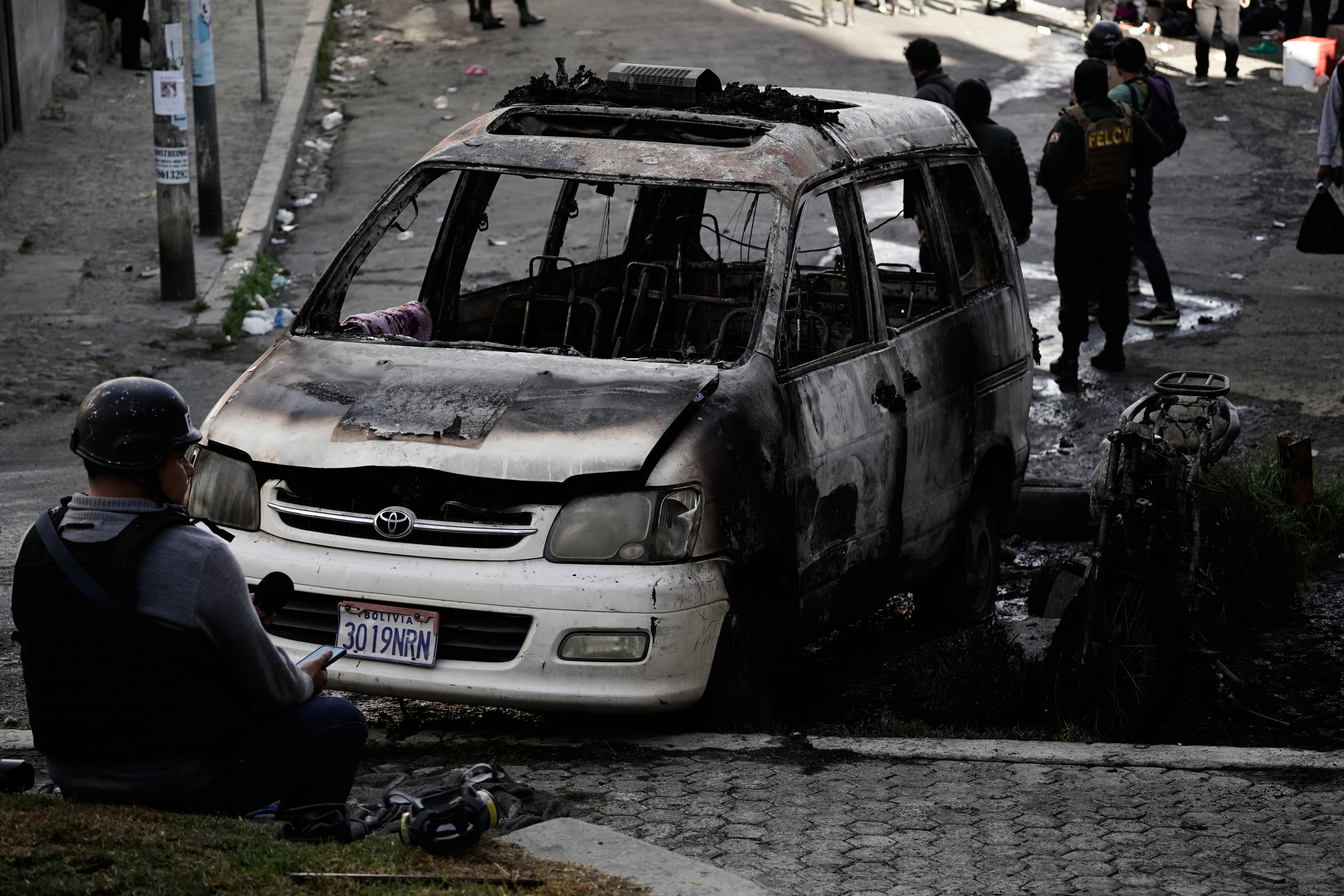 Mass protests and road blockades choking the Bolivian capital