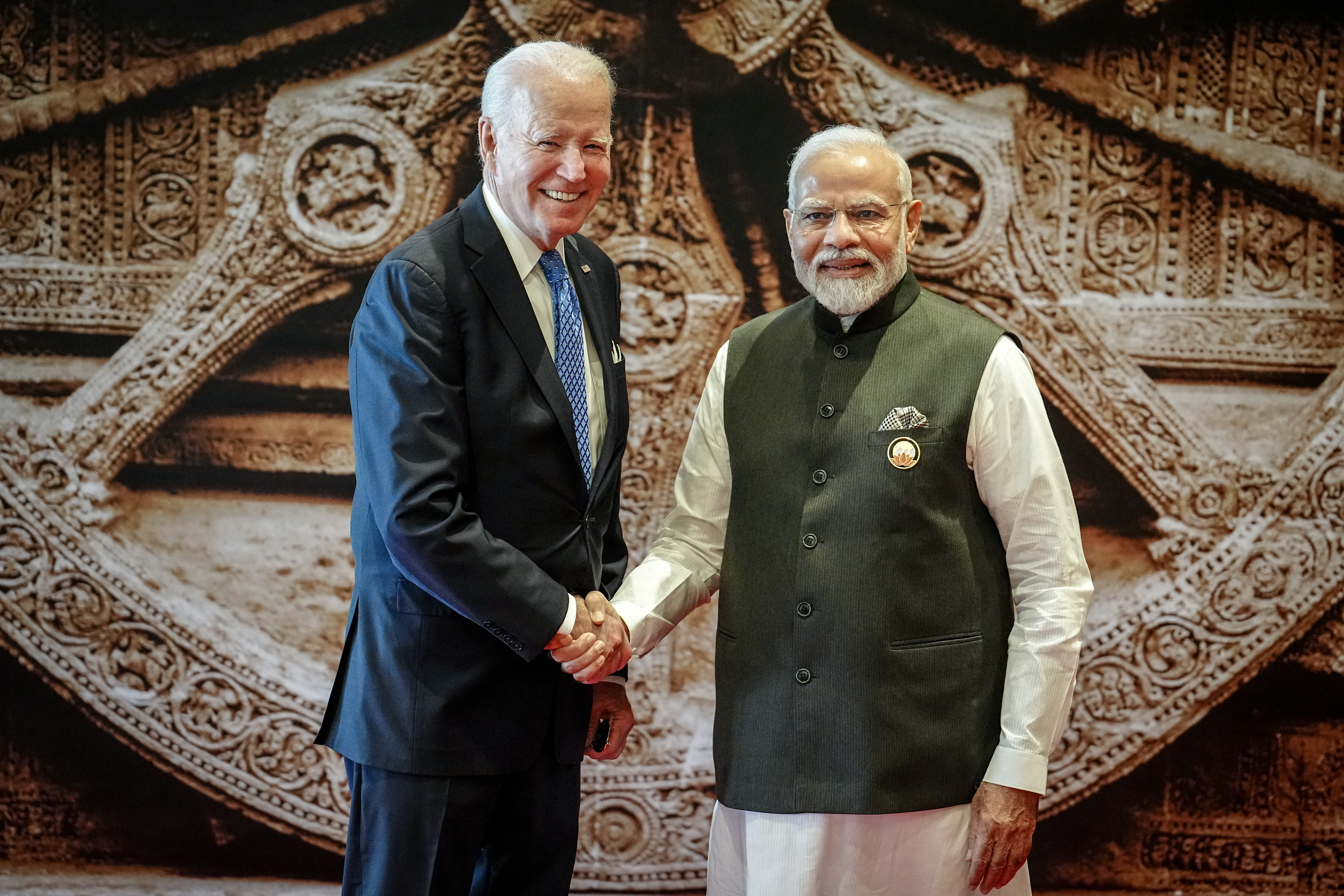 Narendra Modi and Joe Biden