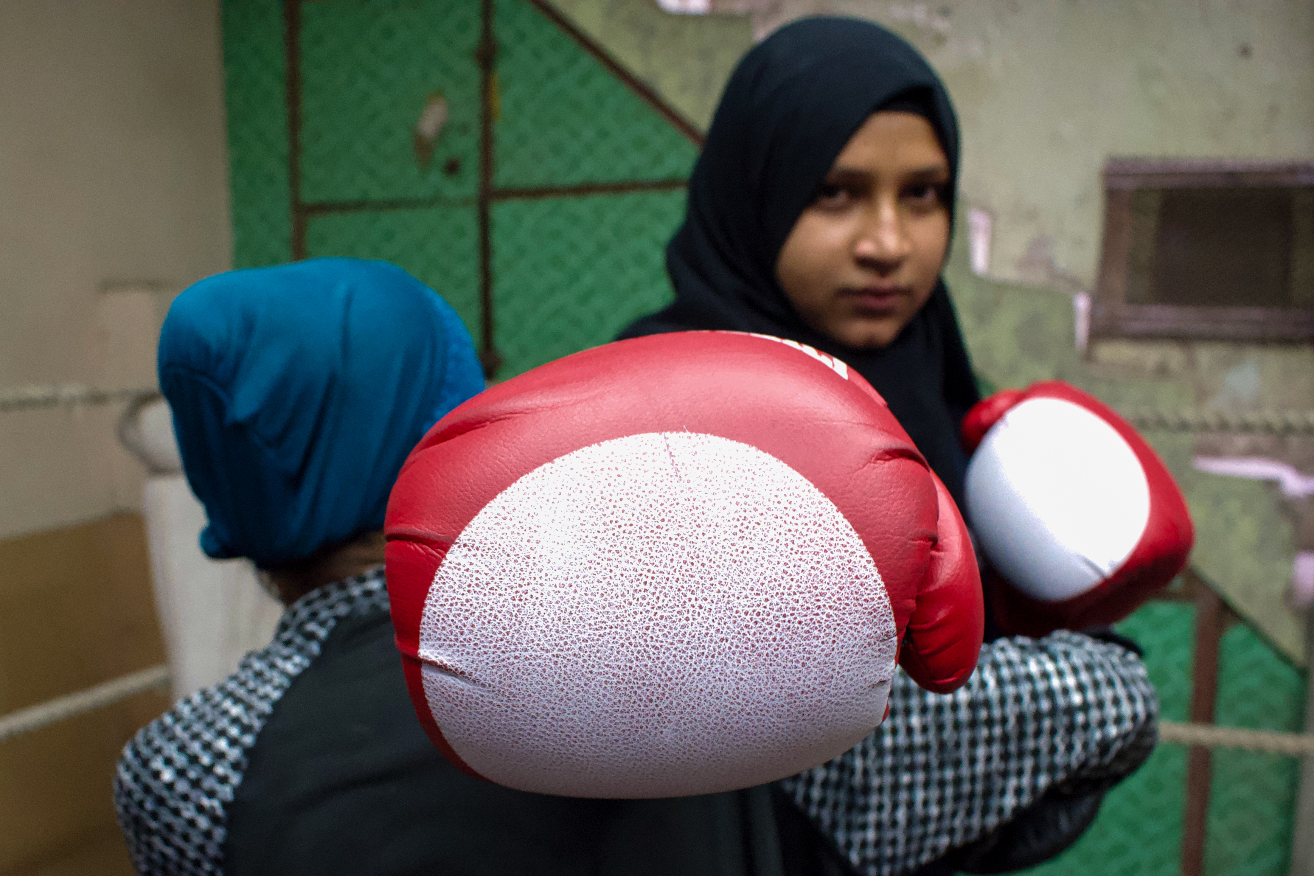 Qambrani’s students train to spar