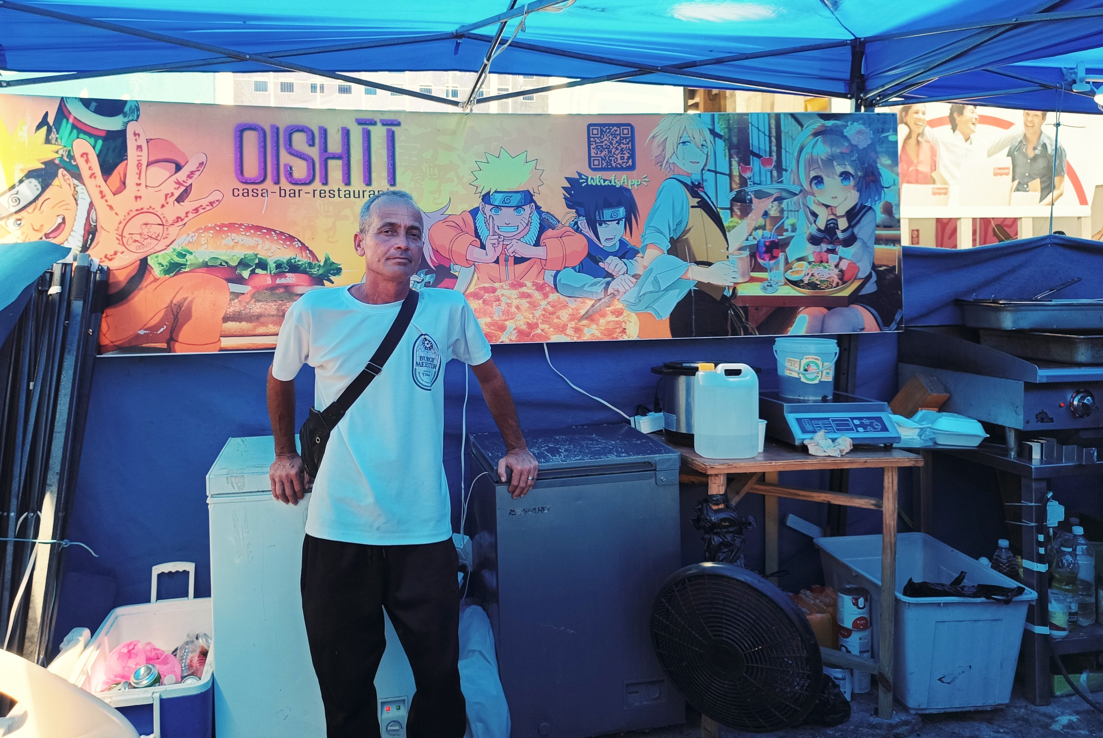 Miguel Salvá-Oishi's owner in Havana, Cuba