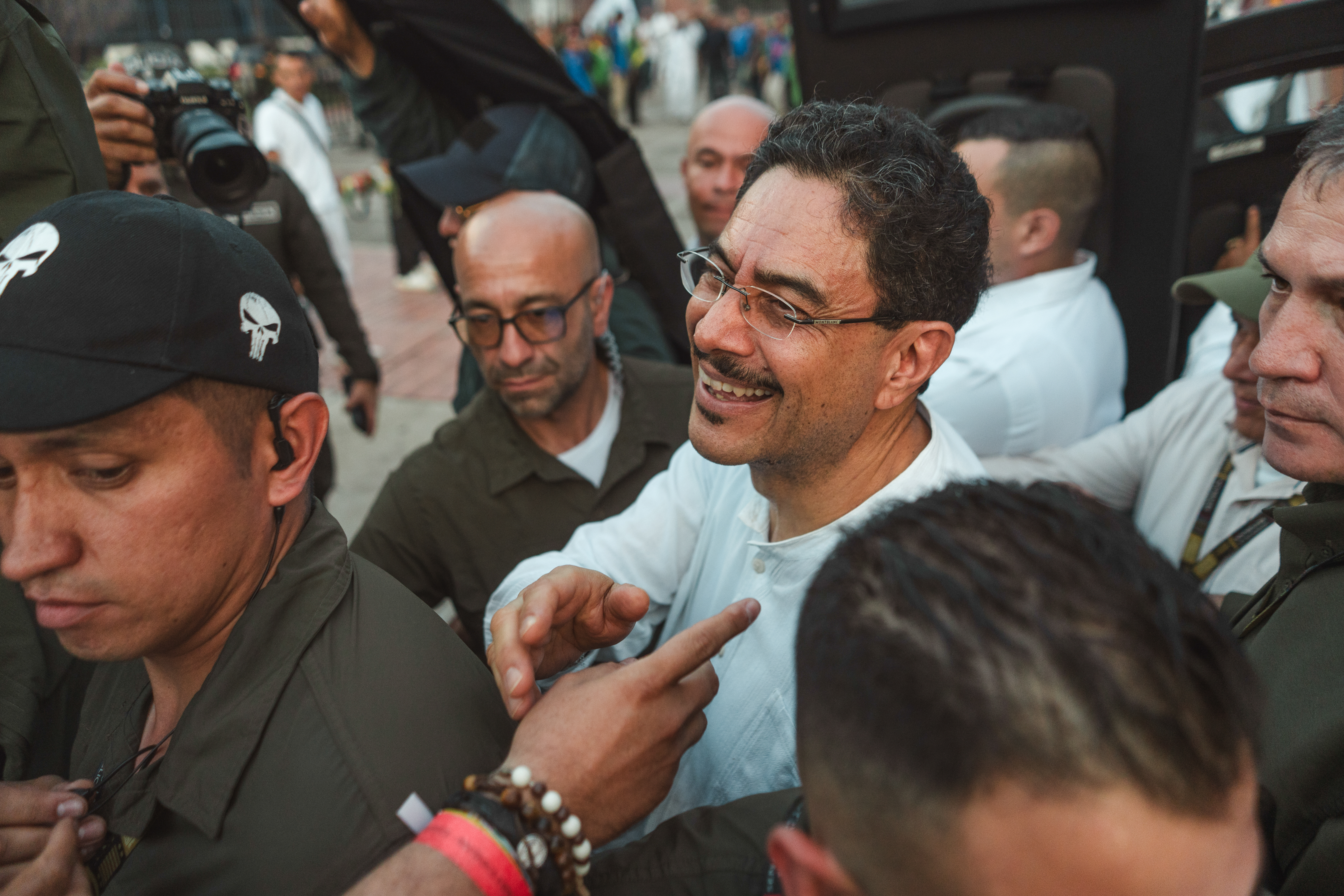 Ivan Cepeda at a rally