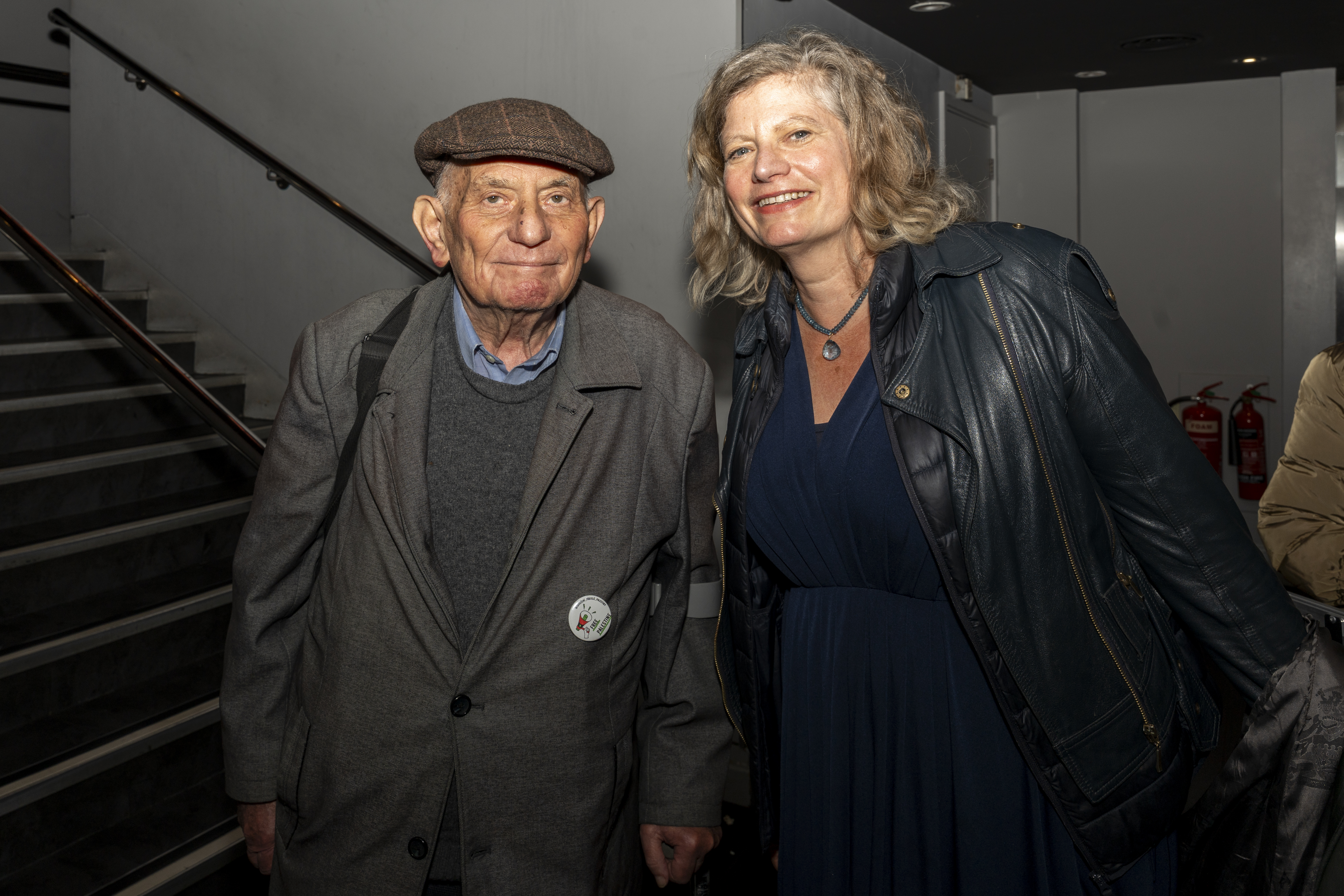 Stephen Kapos and Gillian Mosely at the London screening of Planet Israel