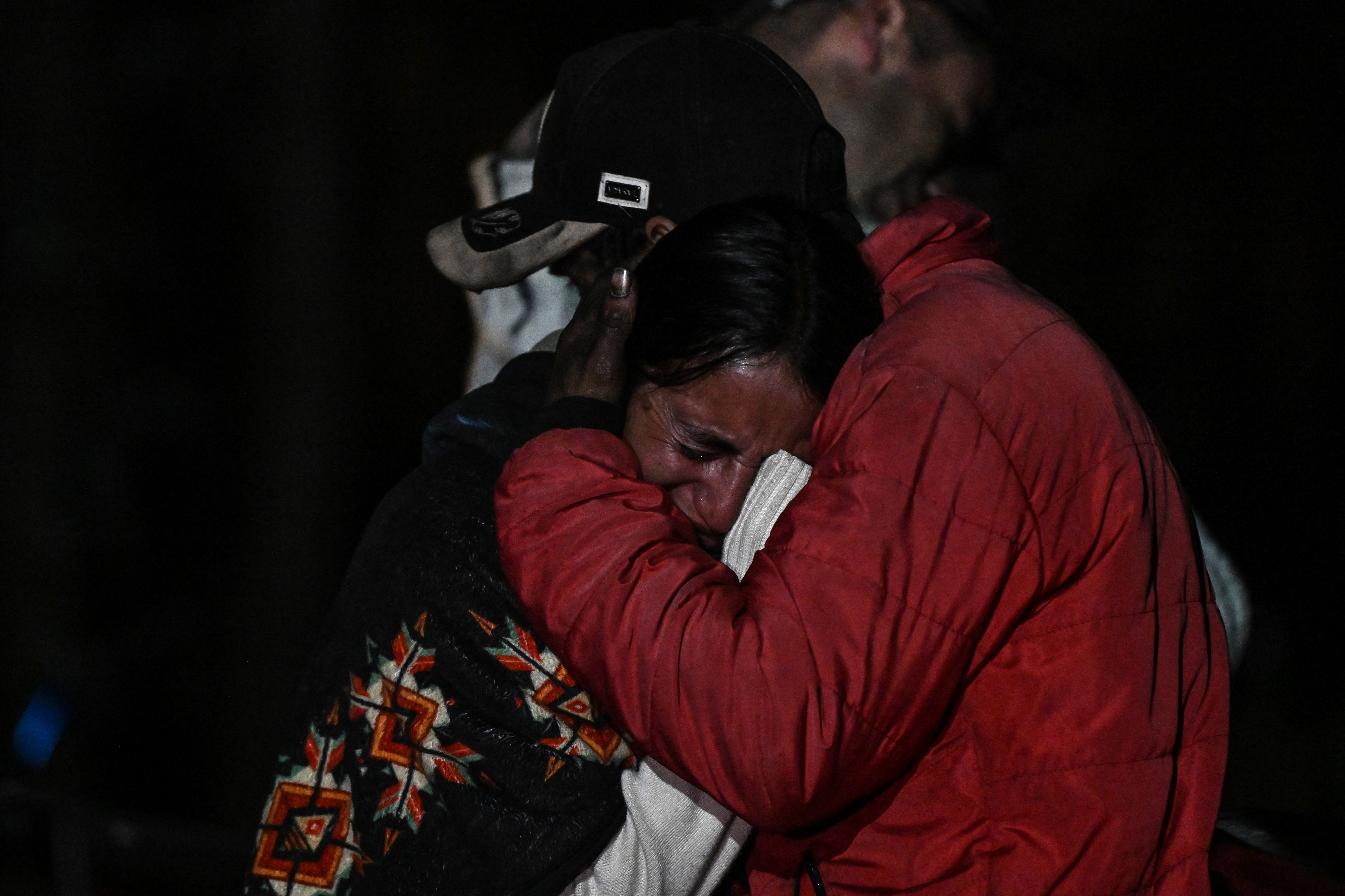 Relatives mourn the death of nine miners after an explosion at a coal mine in Sutatausa, Cundinamarca department, Colombia on May 4, 2026.