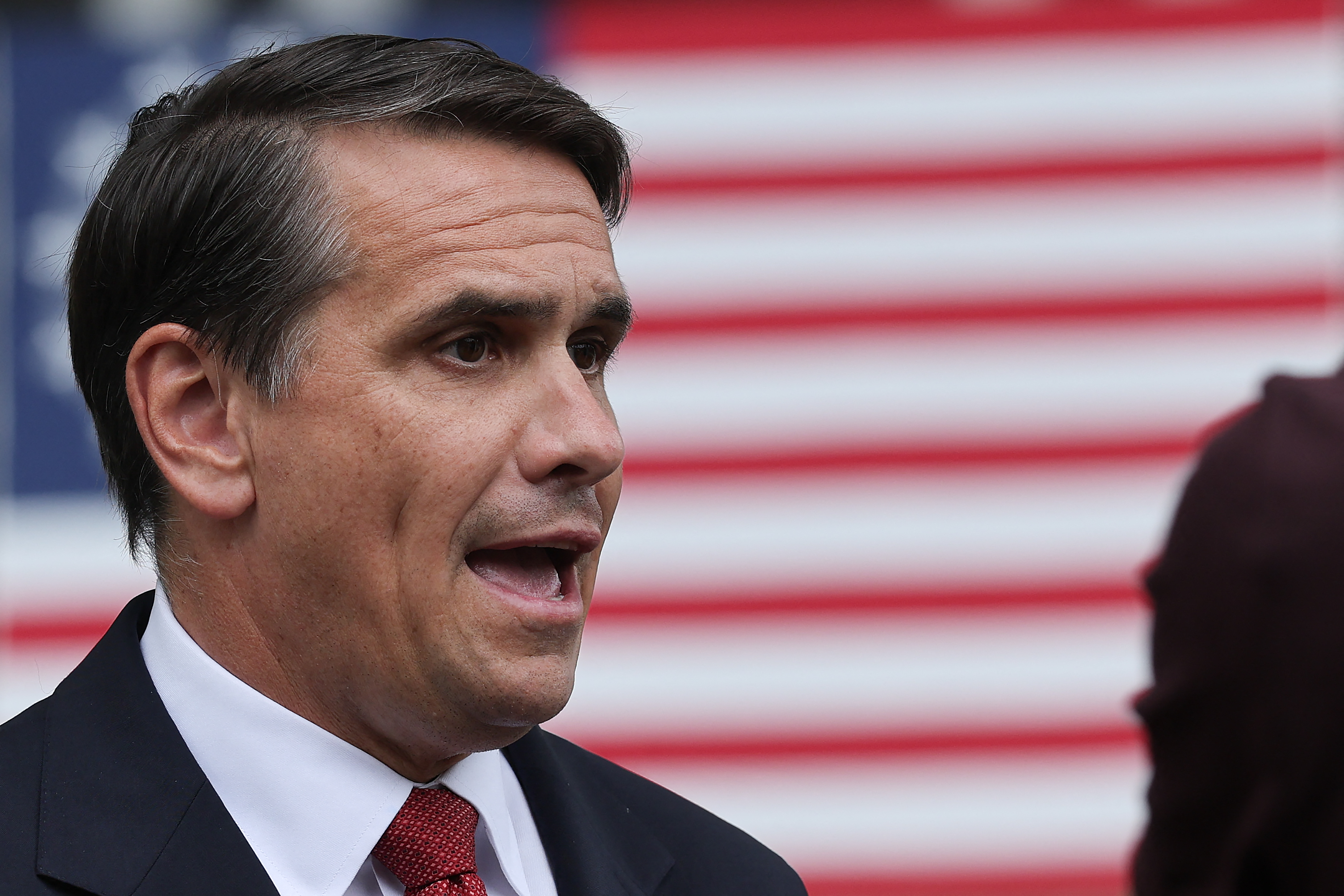 WASHINGTON, DC - MAY 27: Acting U.S. Attorney General Todd Blanche speaks outside the White House on May 27, 2026 in Washington, DC. Blanche gave a short interview following a meeting of U.S. President Donald Trump's Cabinet. Win McNamee/Getty Images/AFP (Photo by WIN MCNAMEE / GETTY IMAGES NORTH AMERICA / Getty Images via AFP)