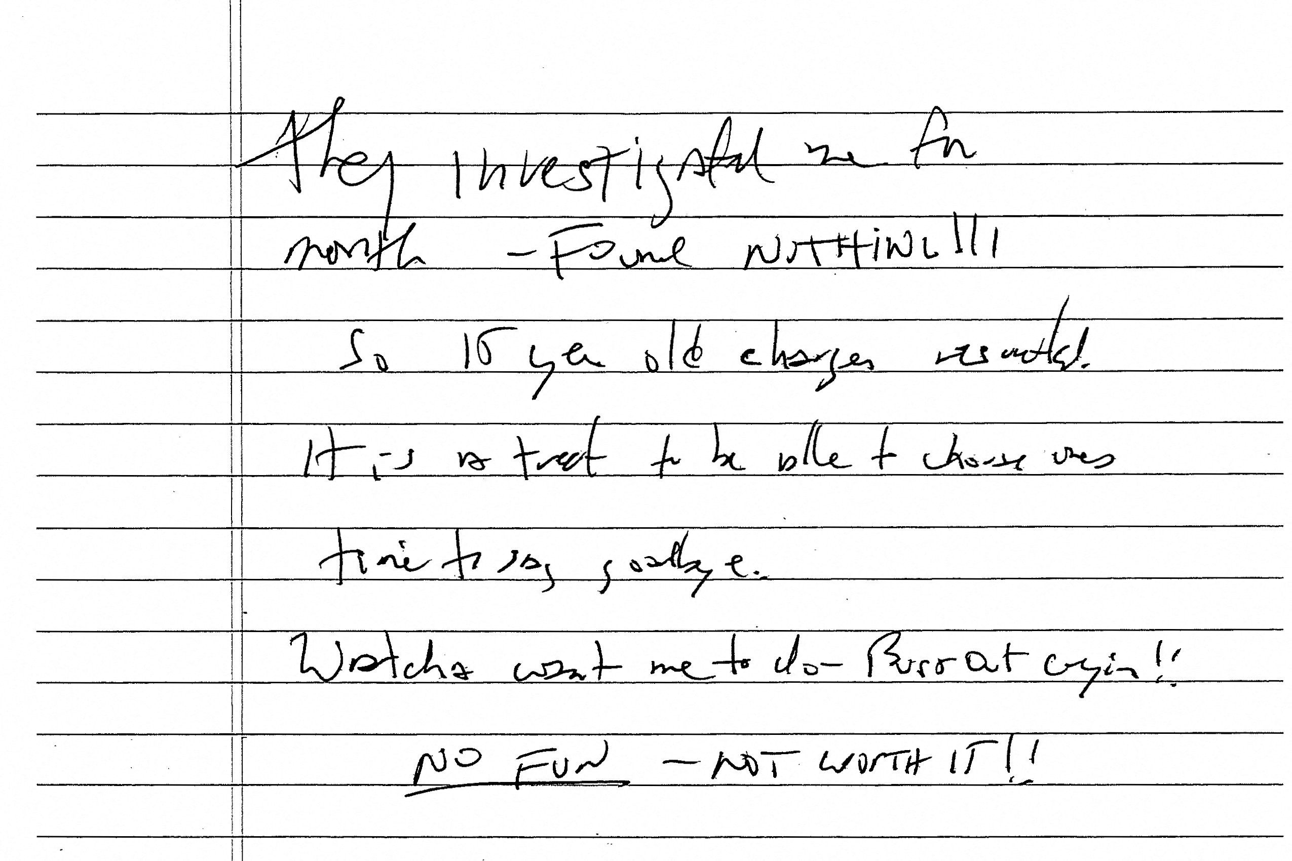 A document including the line "It is a treat to be able to choose one’s time to say goodbye.", described as a suicide note purportedly written by the late Jeffrey Epstein, the disgraced financier and accused sex trafficker who was found dead in his Manhattan jail cell in August 2019 in what was ruled a suicide, is seen after its release by U.S. District Judge Kenneth Karas in New York City, U.S. May 6, 2026. U.S. District Court for the Southern District of New York/Handout via REUTERS THIS IMAGE HAS BEEN SUPPLIED BY A THIRD PARTY. THIS IMAGE WAS PROCESSED BY REUTERS TO ENHANCE QUALITY, AN UNPROCESSED VERSION HAS BEEN PROVIDED SEPARATELY. TPX IMAGES OF THE DAY