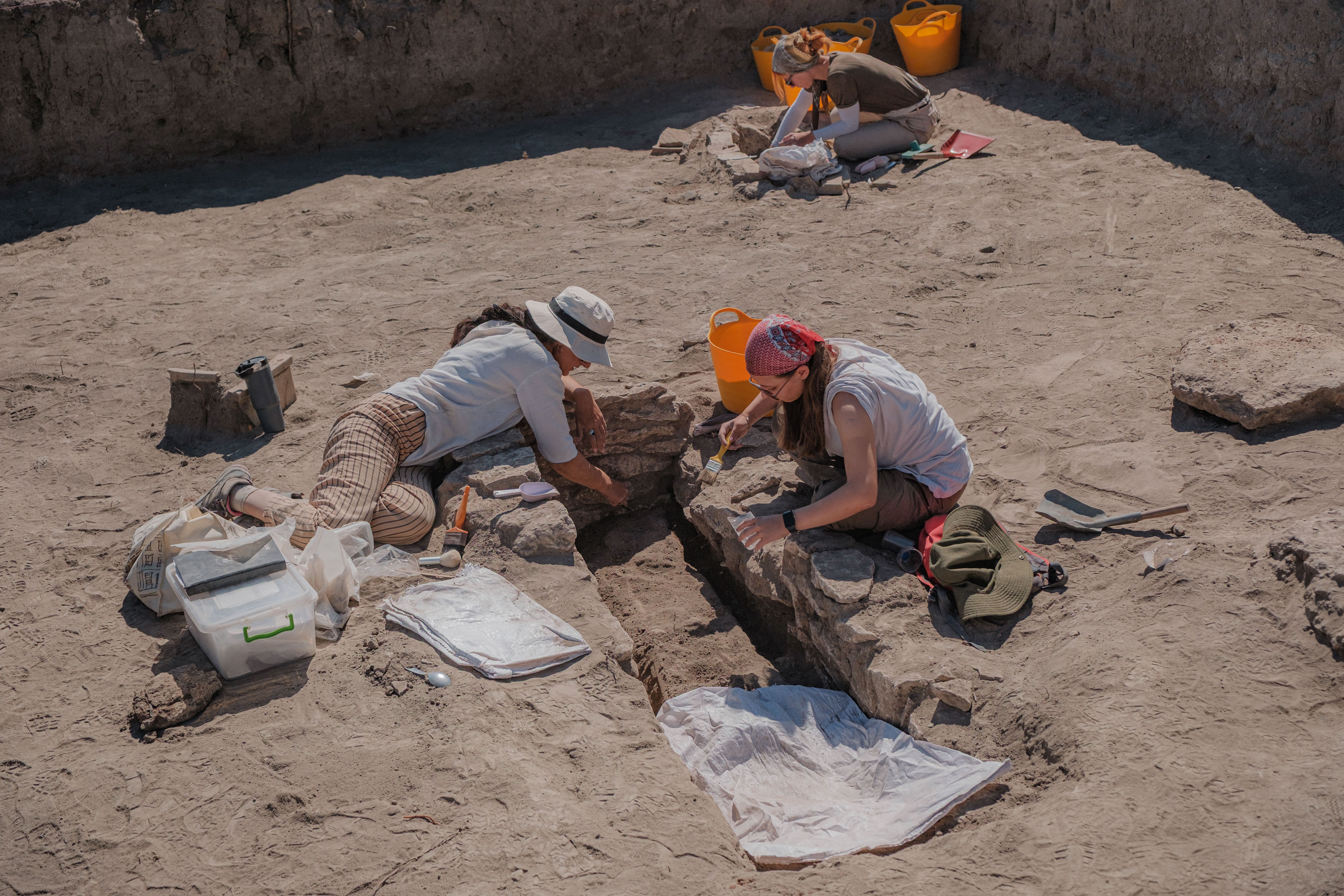 Archaeologists work to uncover the remains and sort out the mysteries of Catalhoyuk