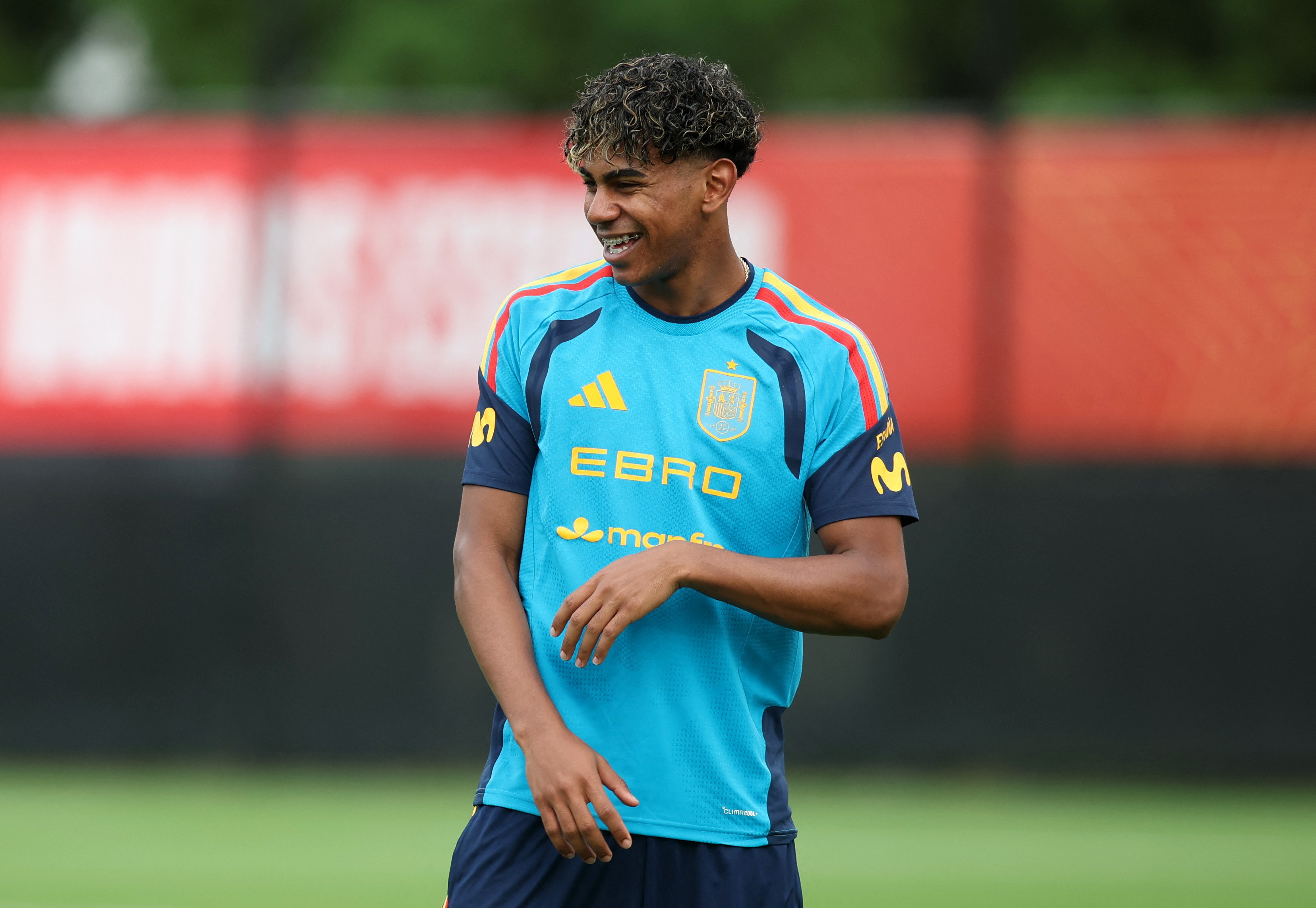 Soccer Football - FIFA World Cup 2026 - Spain Training - Baylor School, Chattanooga, Tennessee, U.S. - June 6, 2026 Spain's Lamine Yamal during training IMAGN IMAGES via Reuters/Brett Davis