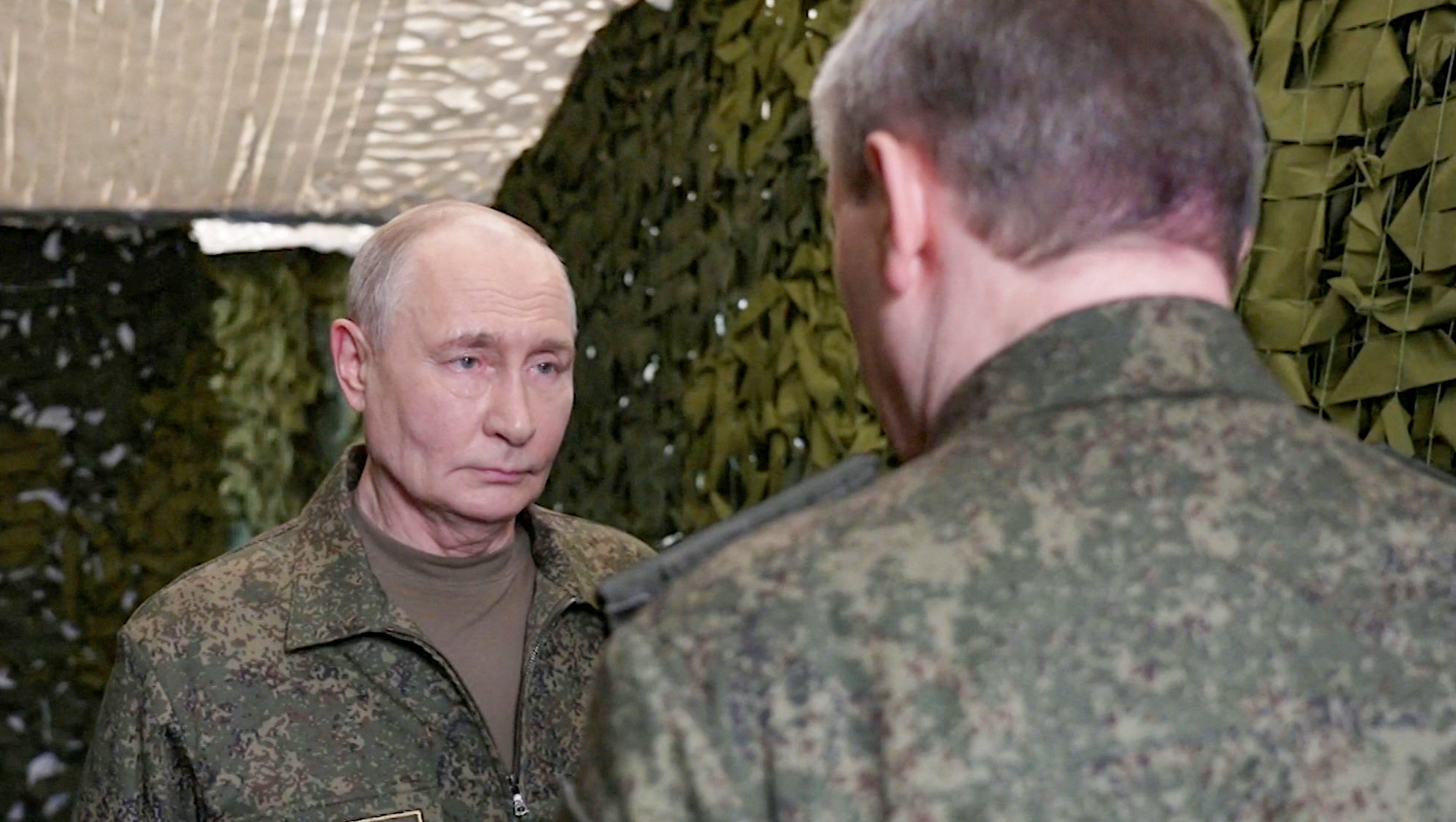 Russian President Vladimir Putin visits a command post of Russia's joint force grouping at an unidentified location, in this still image taken from video released on July 3, 2026 [Handout/Kremlin.ru via Reuters