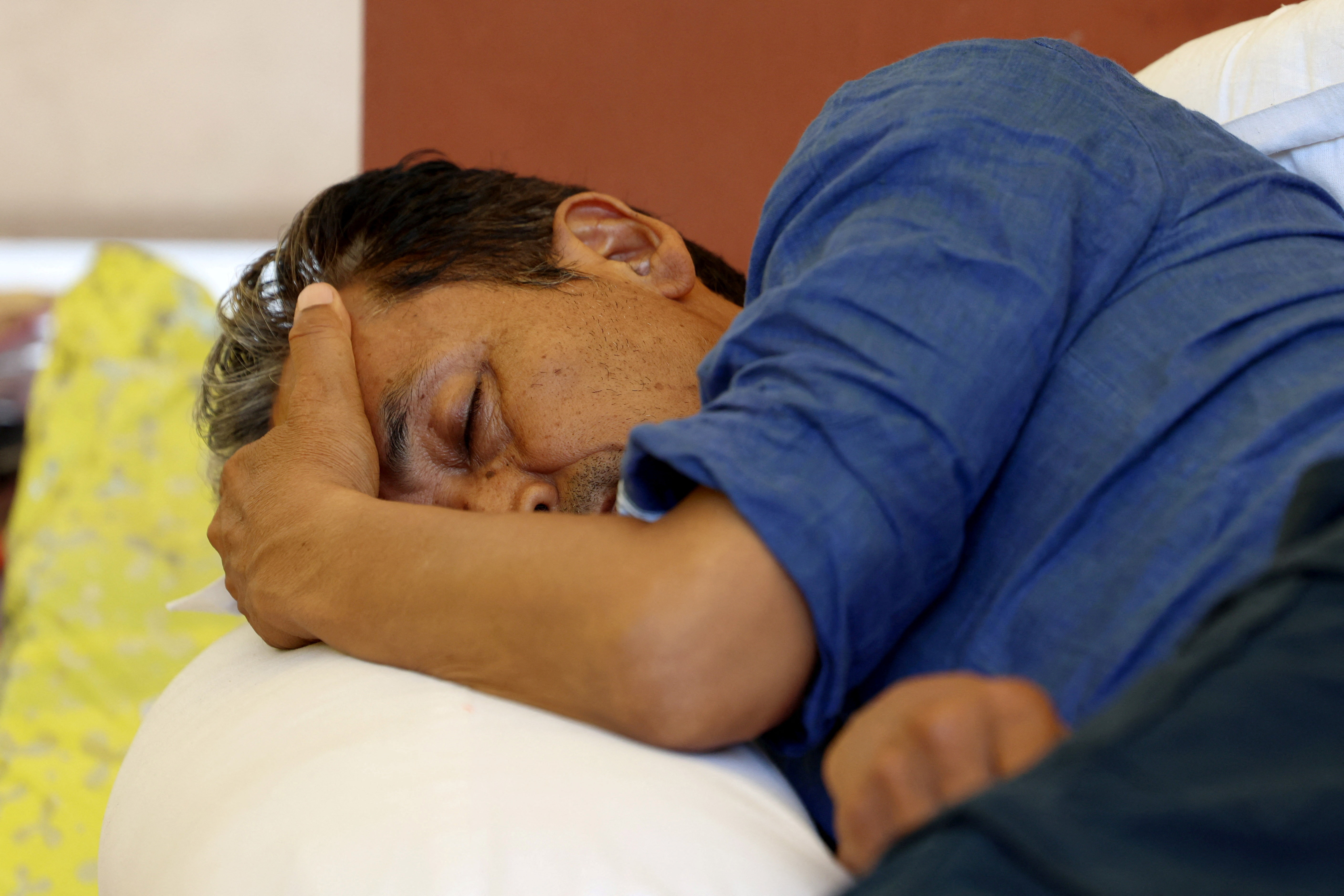Sonam Wangchuk on a hunger strike to demand the resignation of Indian Education Minister Dharmendra Pradhan, at Jantar Mantar in New Delhi, India, July 14, 2026