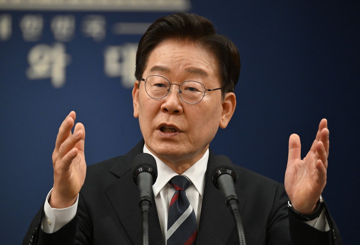 South Korean President Lee Jae Myung addresses the media in Seoul, on June 19, 2026