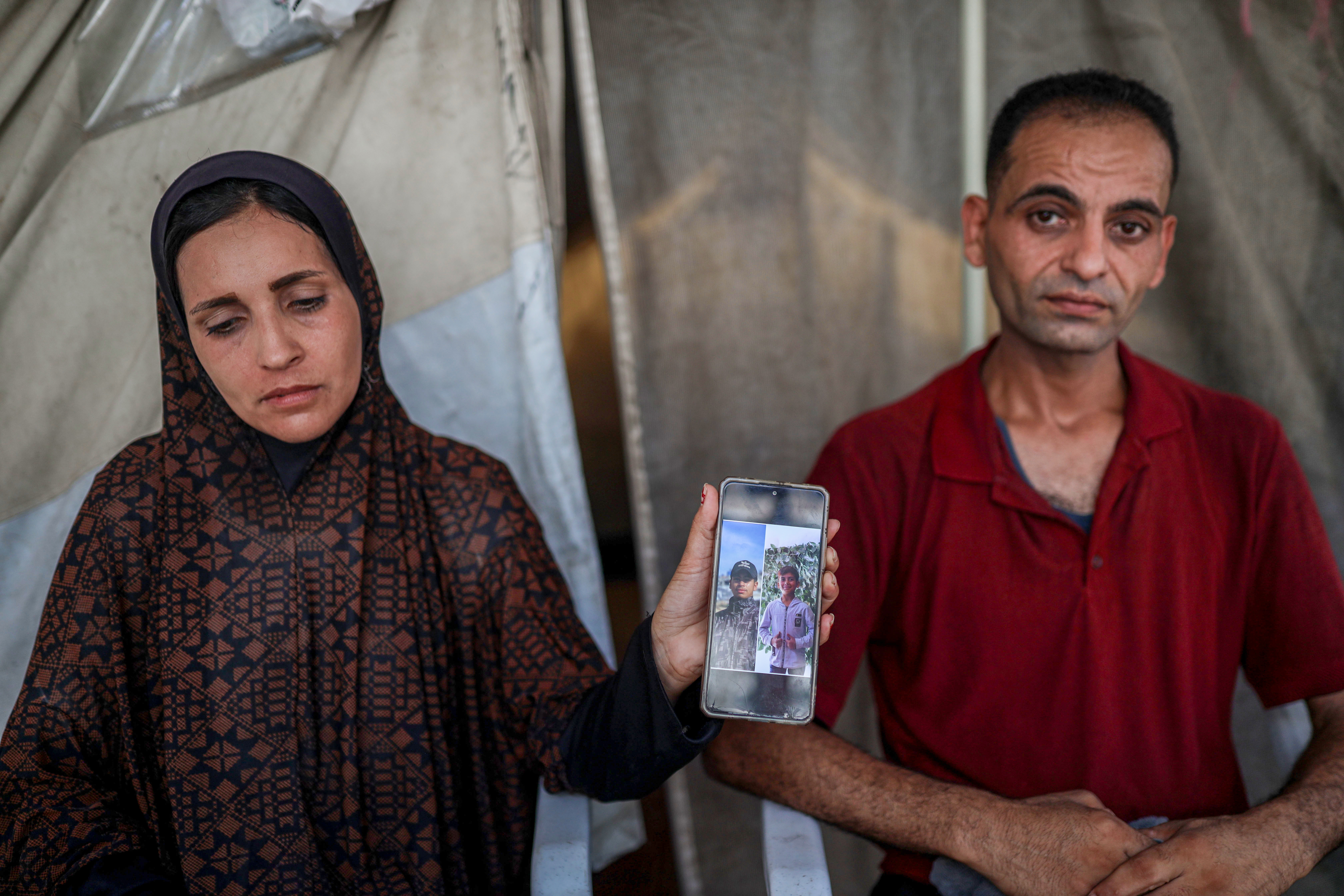 Ashjan Abdel Aal and her husband Refaat Abdel Aal struggle through the search for their two missing children, Othman and Sami, who disappeared a year and a half ago