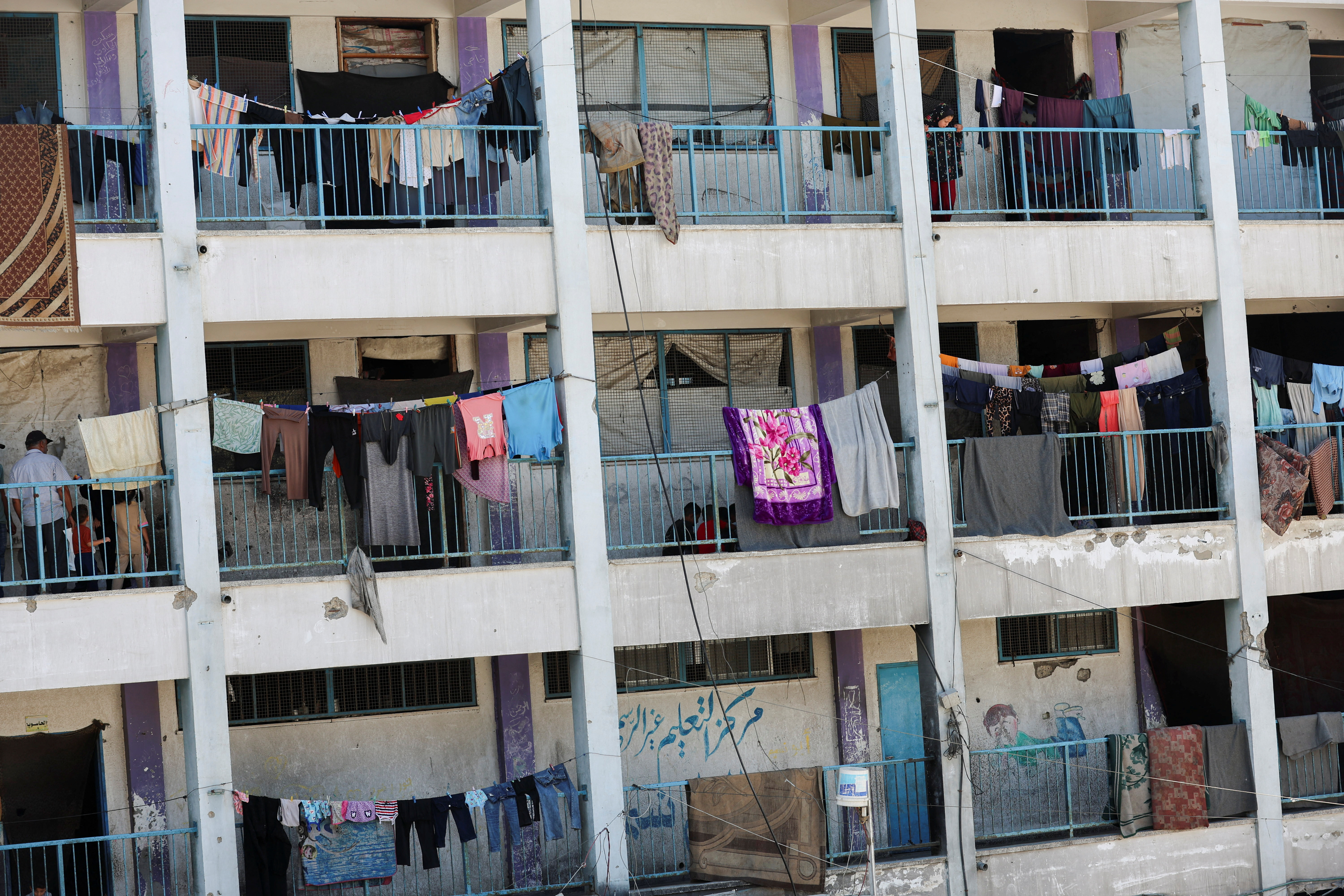 Gaza’s children return to class in tents and ruins