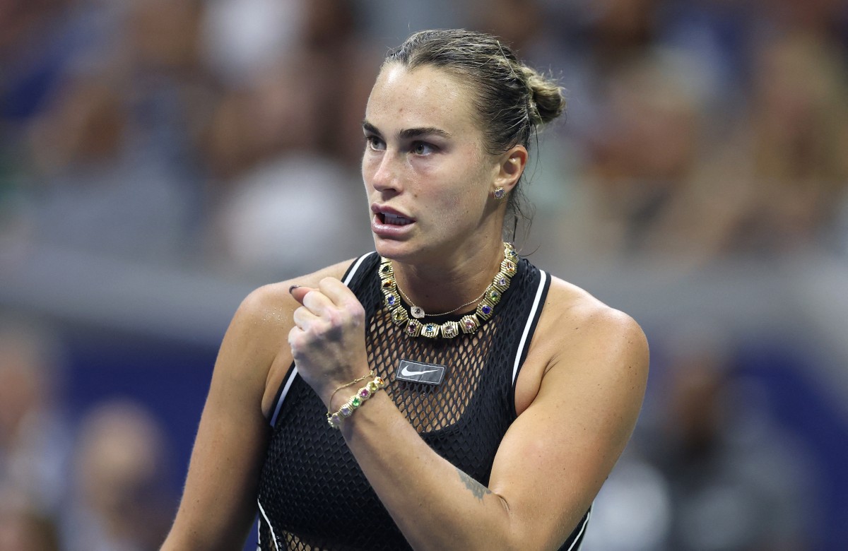 Aryna Sabalenka in the match.