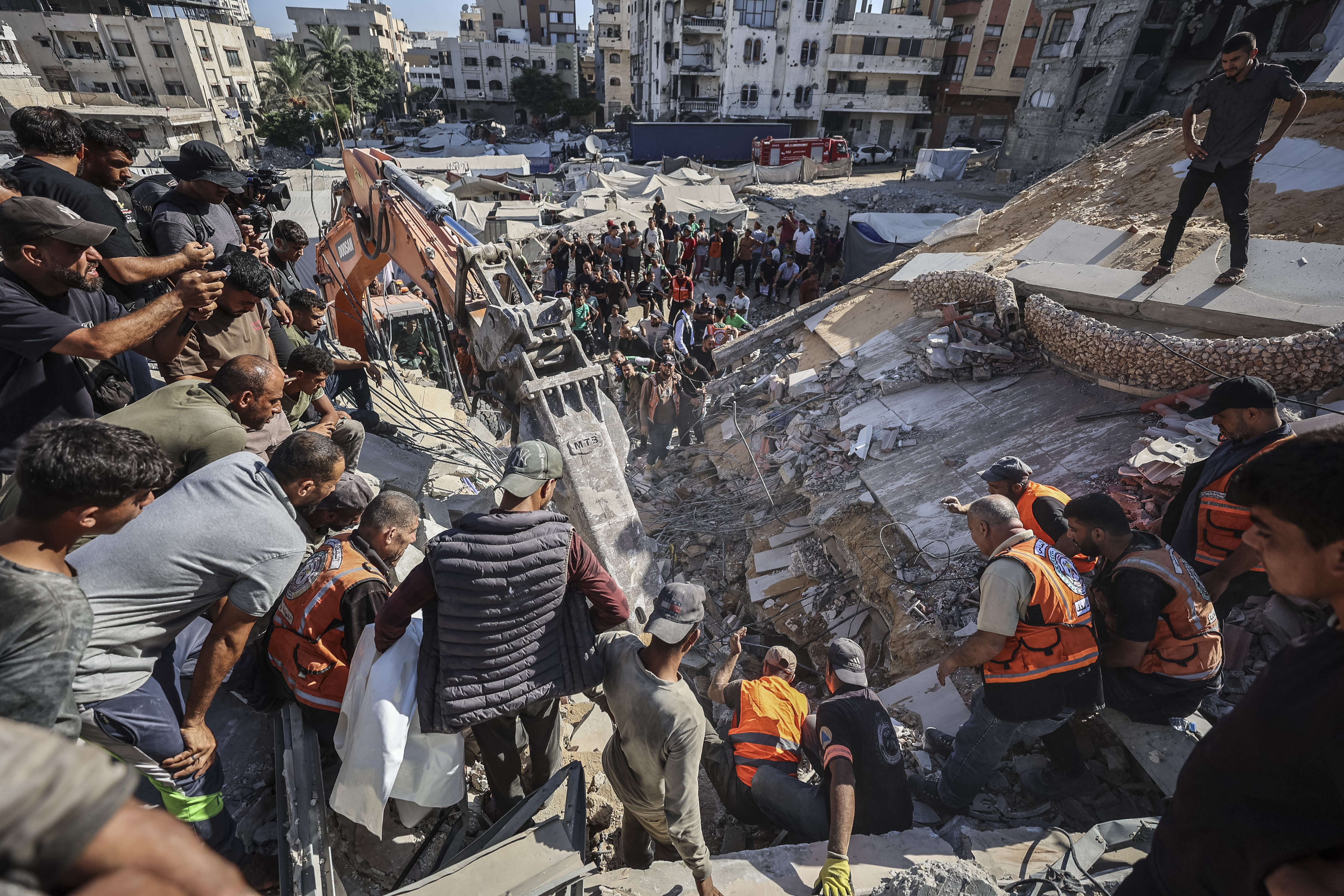 Gaza building collapse