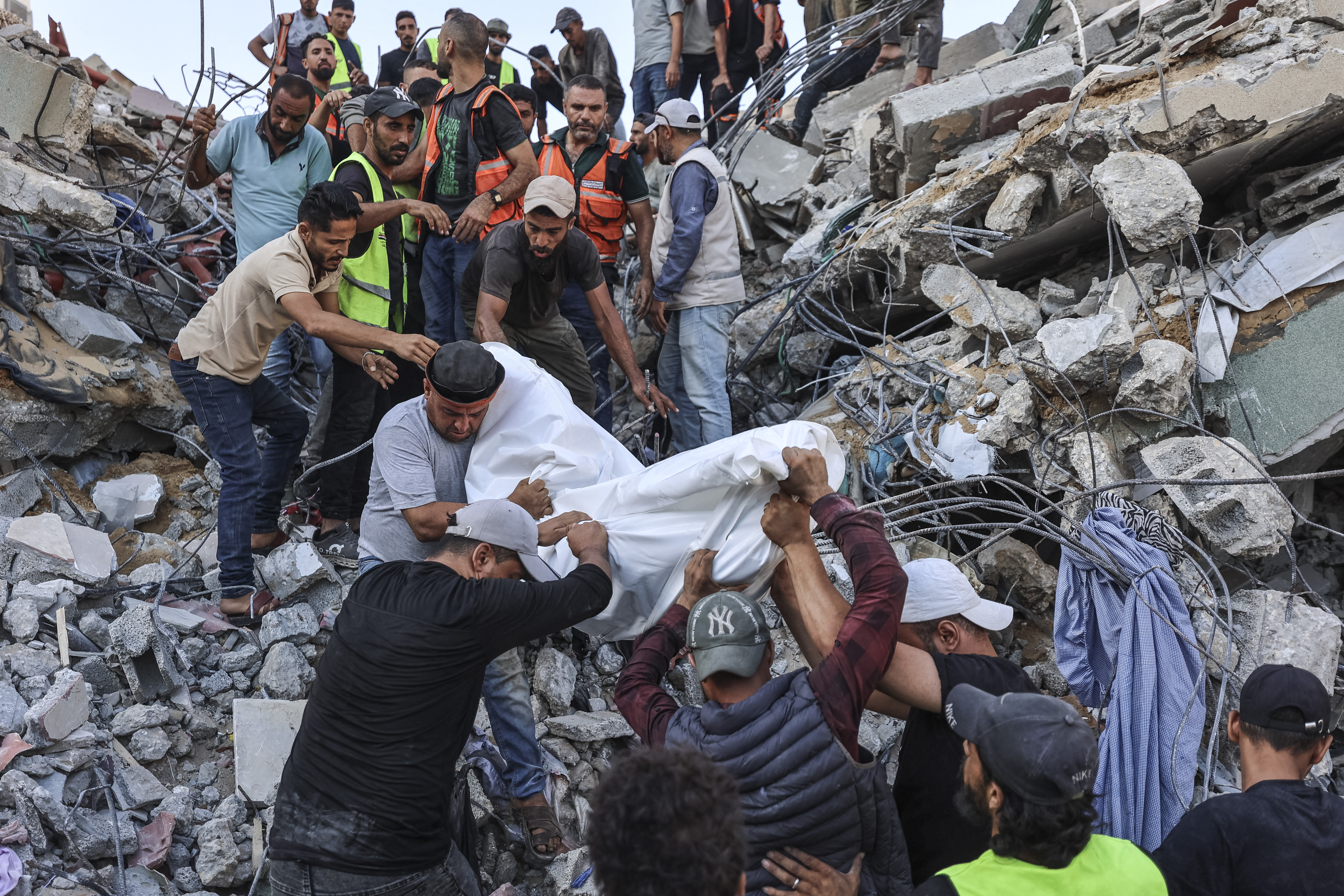Gaza building collapse