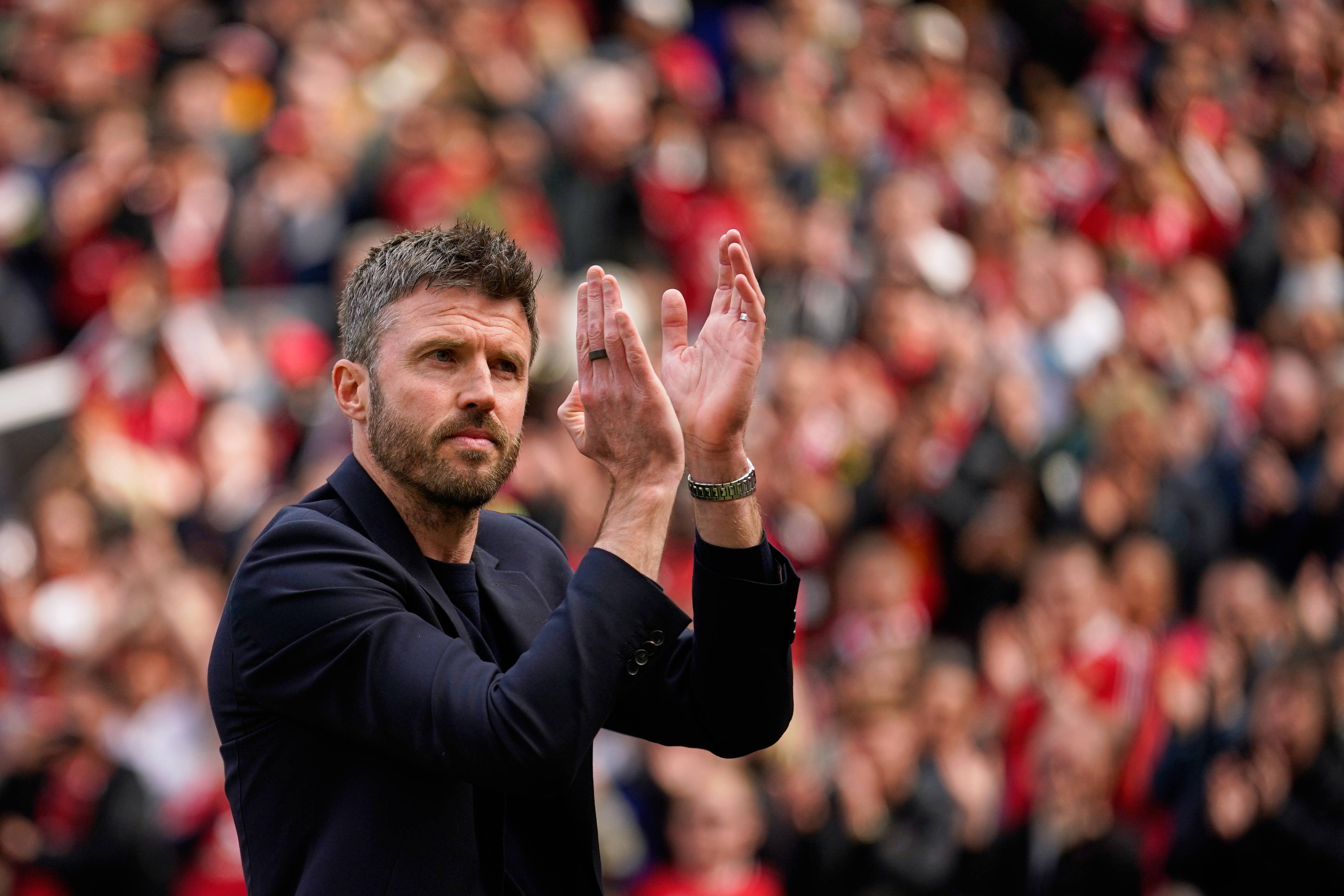 Manchester United's Michael Carrick at a Premier League game