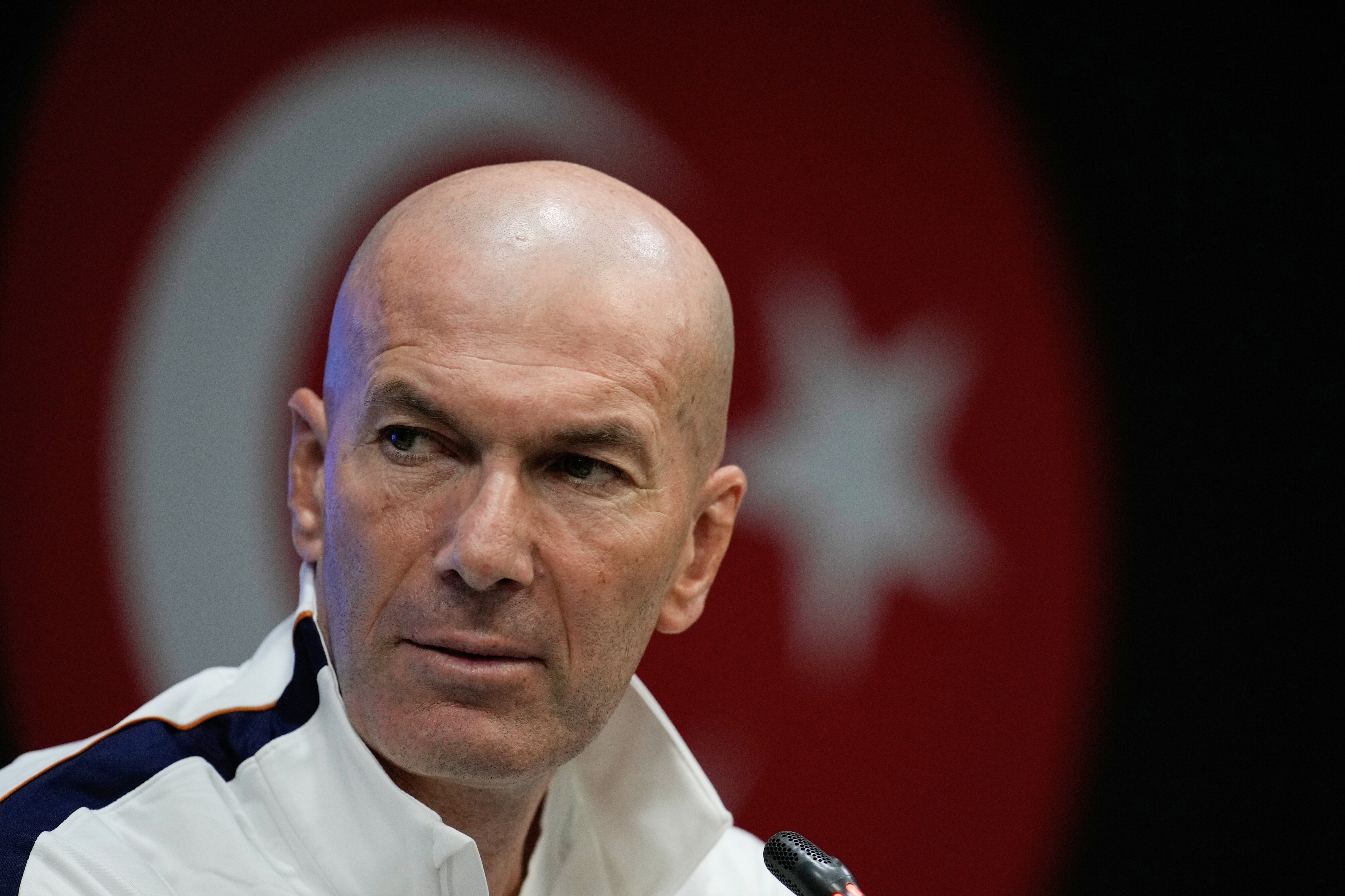 France head coach Zinedine Zidane holds a press conference a day ahead of their Nations League soccer match