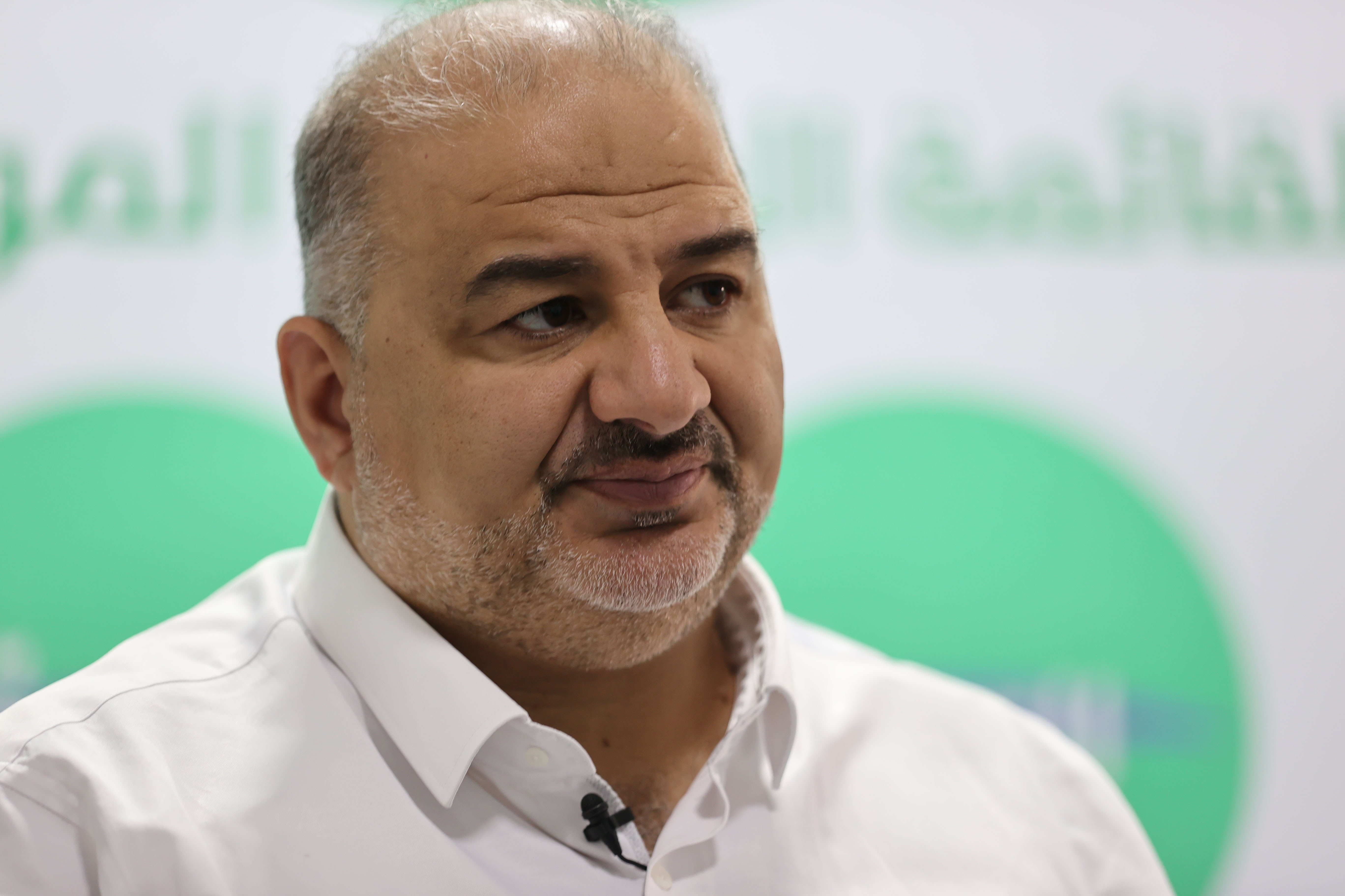 Leader of the Ra'am the party of Palestinians, Israeli Mansour Abbas