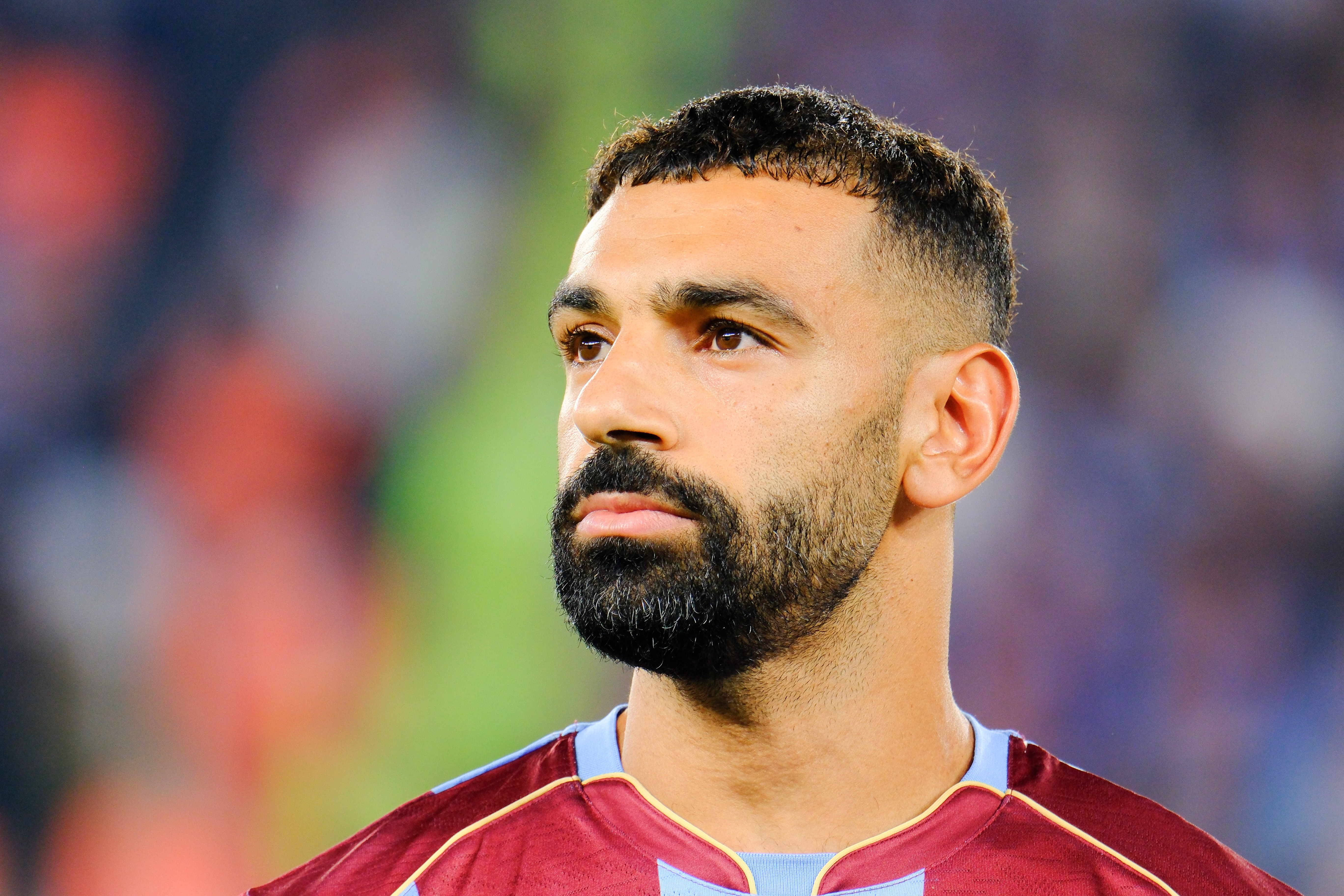 TRABZON, TURKEY - SEPTEMBER 19: Mohamed Salah of Trabzonspor looks on during the Turkish Super League 2026/27 match between Trabzonspor and Galatasaray SK at Papara Park on September 19, 2026 in Trabzon, Turkey. (Photo by Ferda Demir/Getty Images)