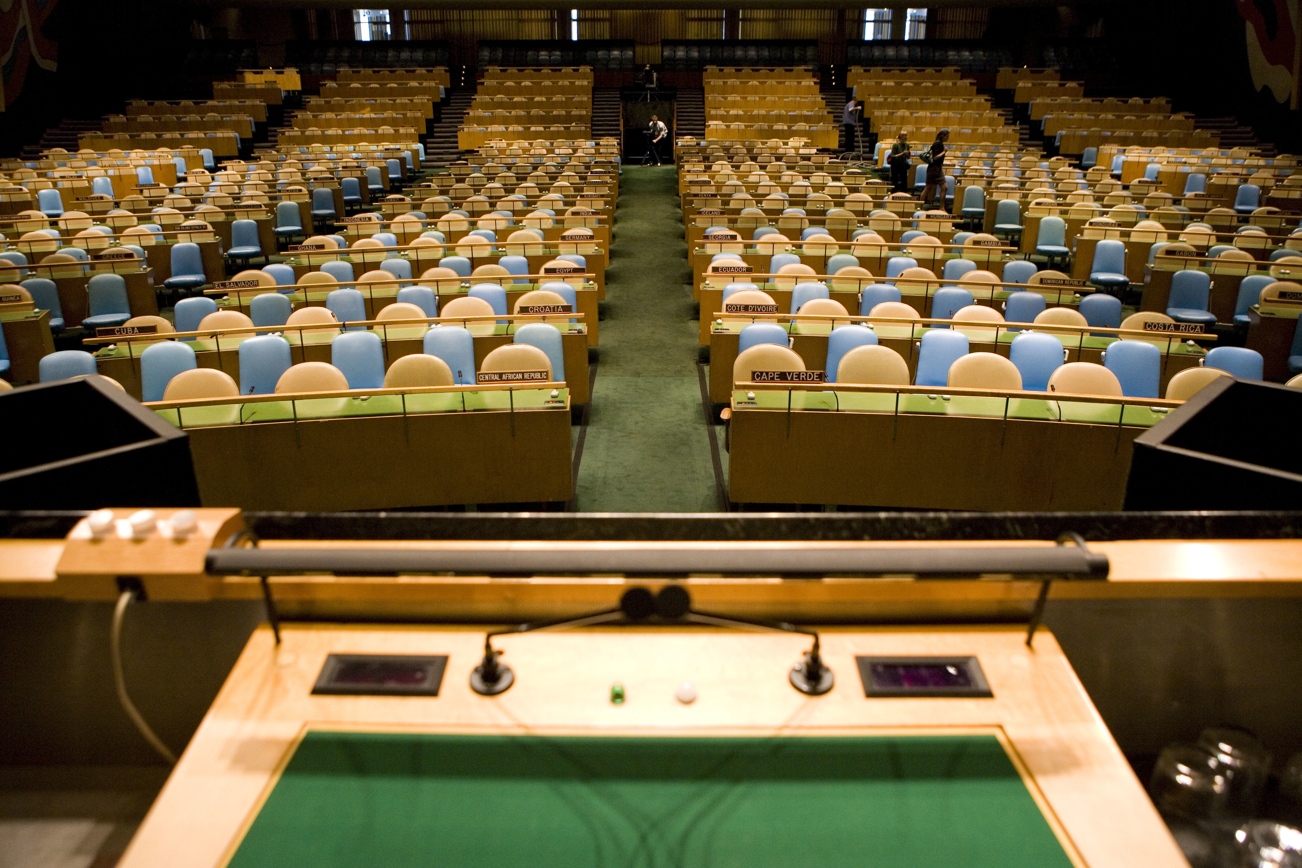UN General Assembly hall