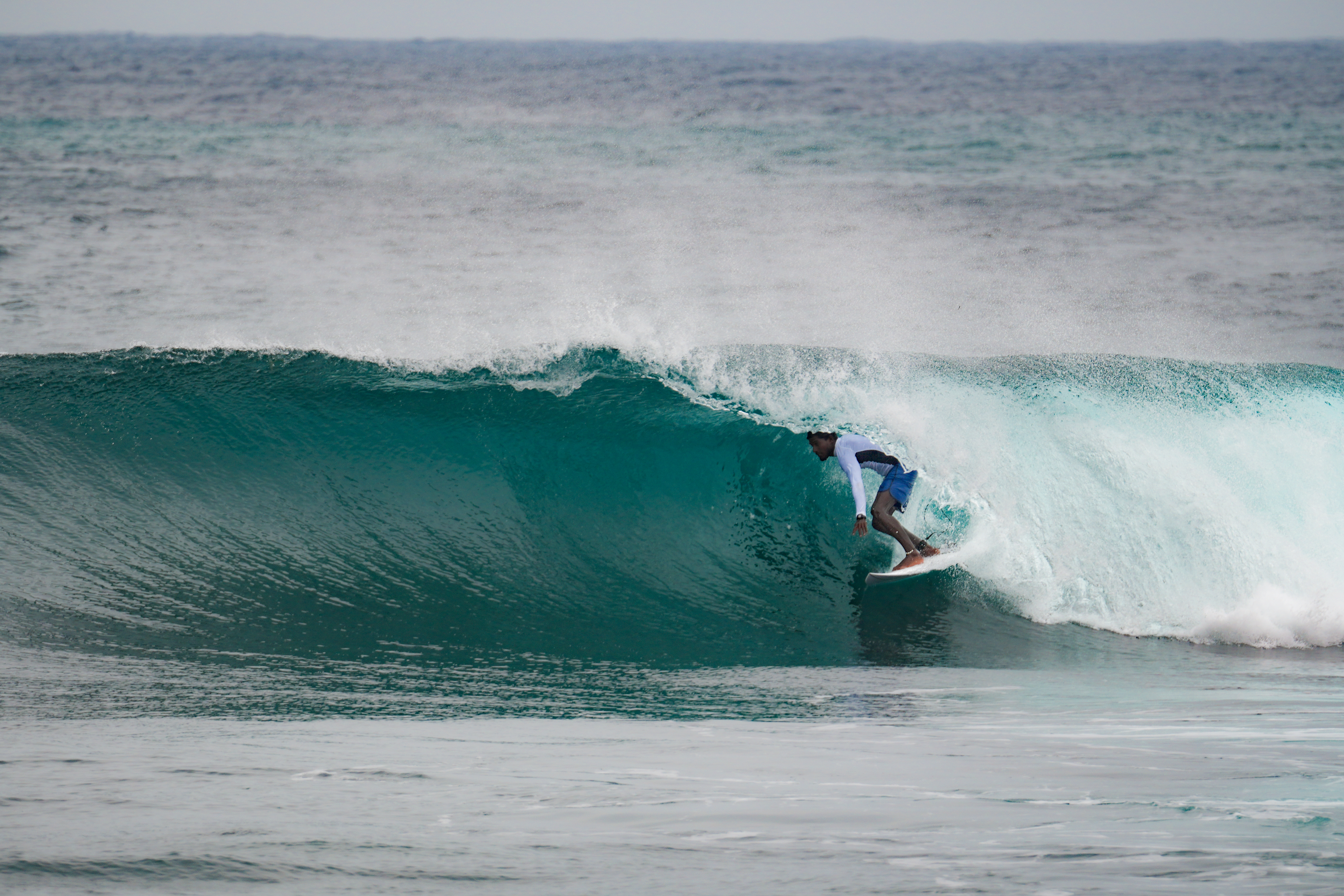 Sivaraj Babu in action [Photo courtesy of the Surfing Federation of India]