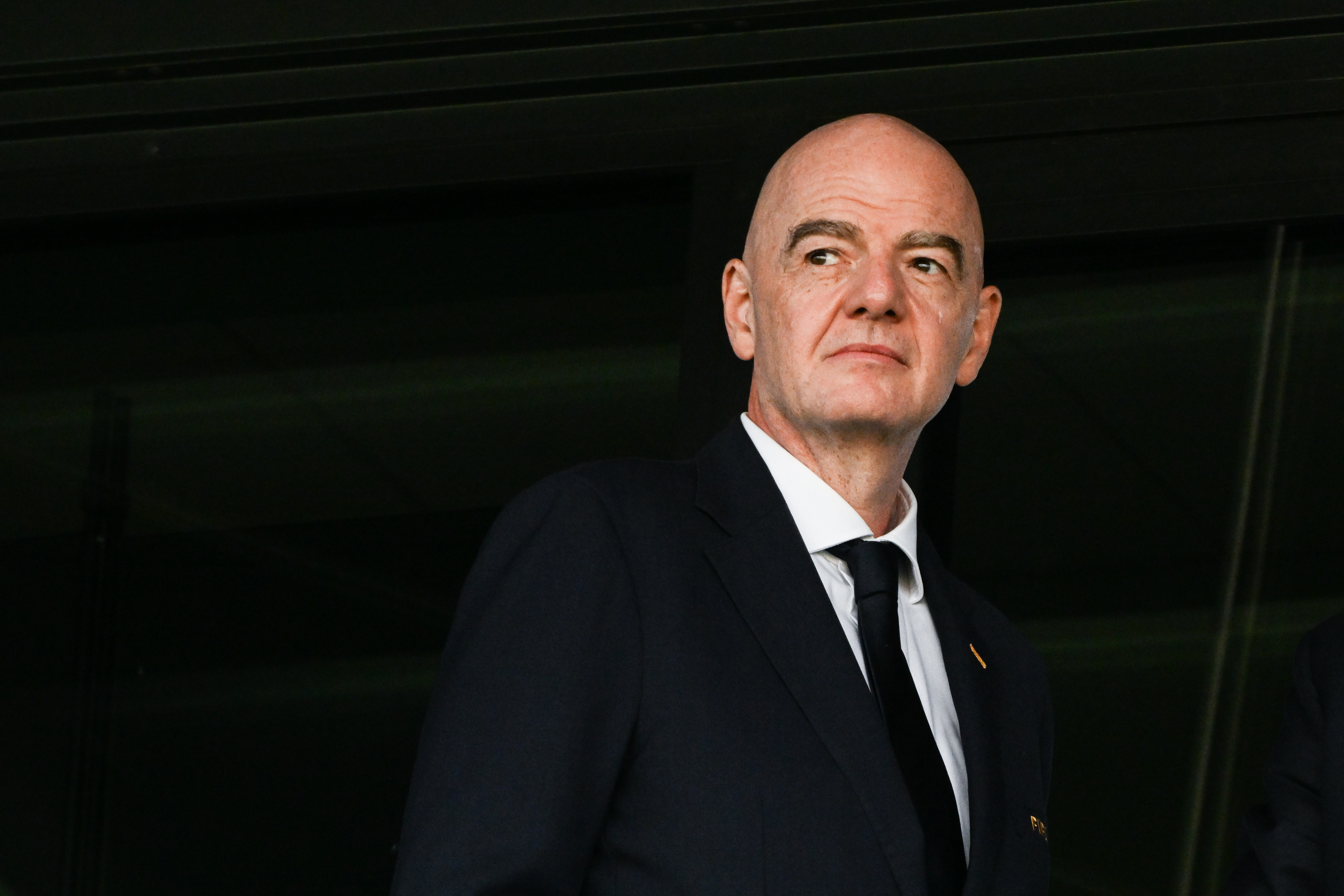 KATOWICE, POLAND - SEPTEMBER 5: The President of FIFA, Gianni Infantino watches the Poland vs Argentina FIFA U-20 Women's World Cup first-round match on September 5, 2026 in Katowice, Poland. (Photo by Omar Marques/Getty Images)