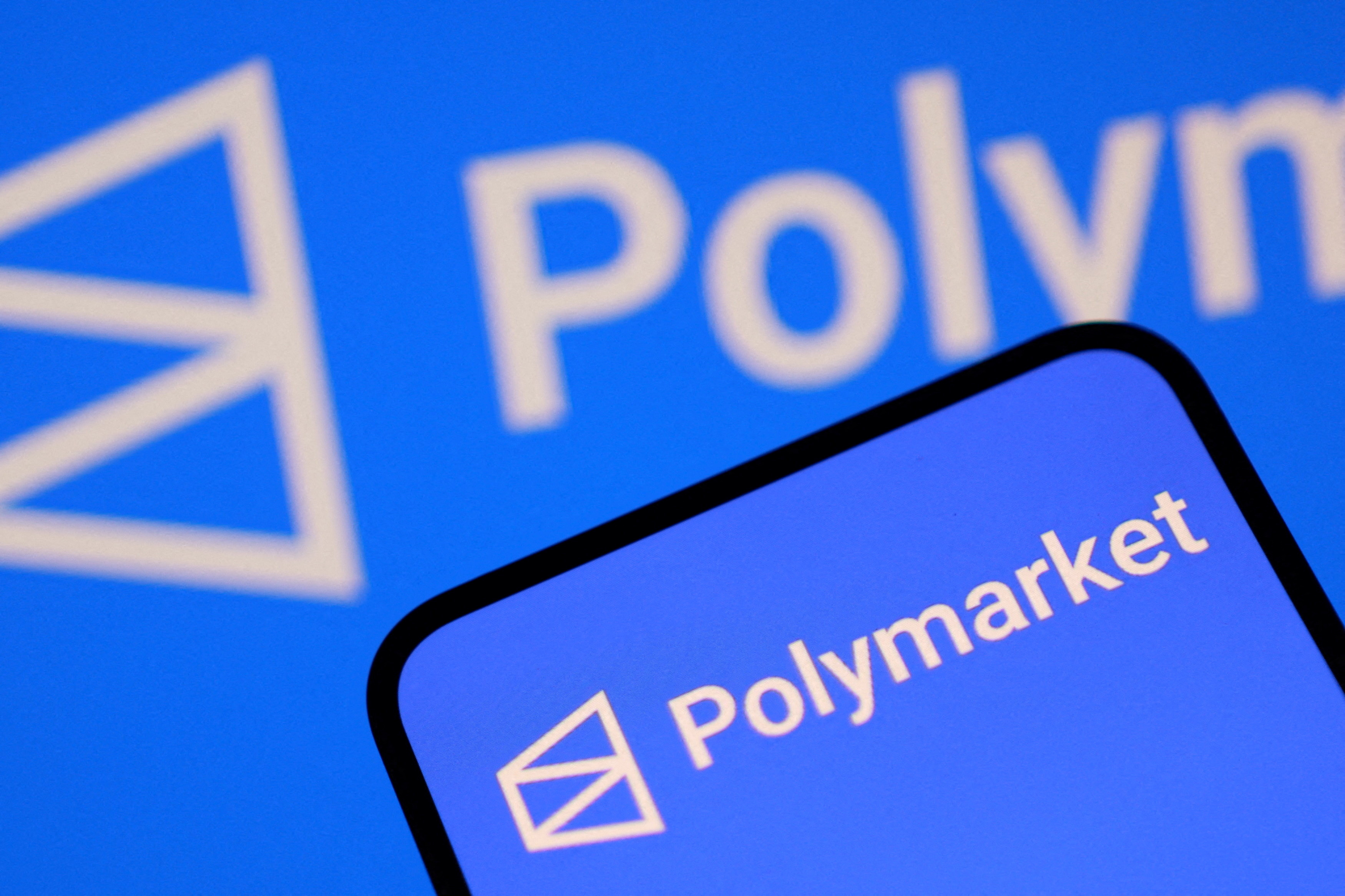 FILE PHOTO: Polymarket logo appears in this illustration taken April 22, 2026. REUTERS/Dado Ruvic/Illustration/File Photo